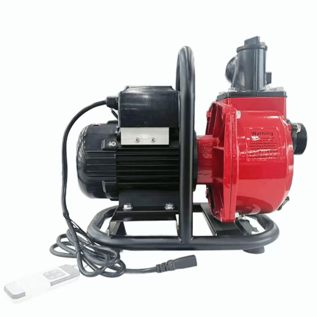 Solar self-priming pump with remote control 