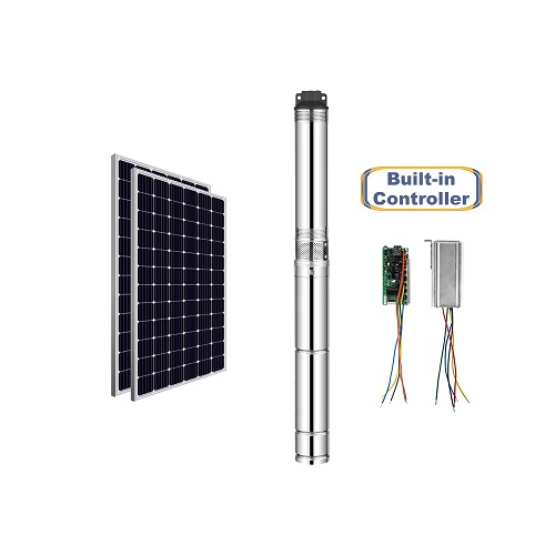 3'' DC Plastic Impeller Controller In-built Solar Pump